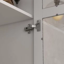 FUFU&GAGA 23.6 in. W x 15.7 in. D x 70.9 in. H White Wood Freestanding Bathroom Linen Cabinet with Drawers and Glass Door Cabinet -Bathroom Cabinets Shop white linen cabinets tc kf260027 012 fa 1000