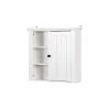 Miscool Naples 21 in. W x 20 in. H x 6 in. D Over the Toilet Bathroom Storage Wall Cabinet in White with a Door 1 Miscool Naples 21 in. W x 20 in. H x 6 in. D Over the Toilet Bathroom Storage Wall Cabinet in White with a Door -Bathroom Cabinets Shop white miscool bathroom wall cabinets bcych10c5618l 64 1000