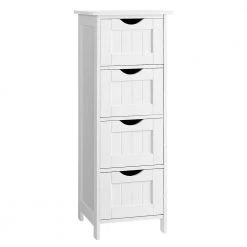 Nestfair 11.8 in. W Space Saver Bathroom Storage Cabinet in White