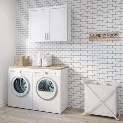 OVE Decors Caby 36 in. W x 12.99 in. D x 30 in. H White Bathroom Wall Cabinet -Bathroom Cabinets Shop white ove decors bathroom wall cabinets 15fwcr caby36 0 31 1000