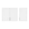 OVE Decors Caby 18 in. W and 38 in. W x 12.99 in. D x 30 in. H White Bathroom Wall Cabinet Set -Bathroom Cabinets Shop white ove decors bathroom wall cabinets 15kwcr cabym1 0 64 1000