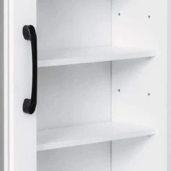 Puluomis 23.6 in. W x 24 in. H x 5.3 in. D Bathroom Storage Wall Cabinet with Mirrors and Adjustable Shelves in White -Bathroom Cabinets Shop white puluomis bathroom wall cabinets us ba004 wh x 4f 1000