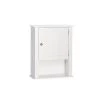 RiverRidge Home Ashland 16-1/2 in. W x 20 in. H x 7 in. D Bathroom Storage Wall Cabinet in White -Bathroom Cabinets Shop white riverridge home bathroom wall cabinets 06 088 64 1000