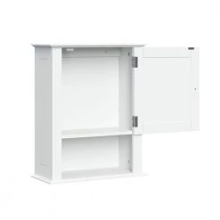 RiverRidge Home Ashland 16-1/2 in. W x 20 in. H x 7 in. D Bathroom Storage Wall Cabinet in White -Bathroom Cabinets Shop white riverridge home bathroom wall cabinets 06 088 77 1000