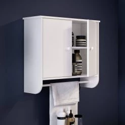 RiverRidge Home Medford Collection 22.06 in. W x 7.75 in. D x 20.19 in. H 2-Door Wall Cabinet in White 14 RiverRidge Home Medford Collection 22.06 in. W x 7.75 in. D x 20.19 in. H 2-Door Wall Cabinet in White -Bathroom Cabinets Shop white riverridge home bathroom wall cabinets 06 100 c3 1000