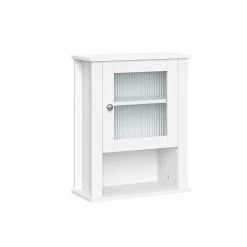 RiverRidge Home Prescott 16.5 in. W Wall Cabinet/Toilet Topper/Over the John in White