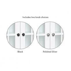 RiverRidge Home Danbury 22.69 in. W x 24.25 in. H x 7.75 in. D Two Door Wall Cabinet in White -Bathroom Cabinets Shop white riverridge home bathroom wall cabinets 06 164 44 1000