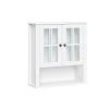 RiverRidge Home Danbury 22.69 in. W x 24.25 in. H x 7.75 in. D Two Door Wall Cabinet in White -Bathroom Cabinets Shop white riverridge home bathroom wall cabinets 06 164 64 1000