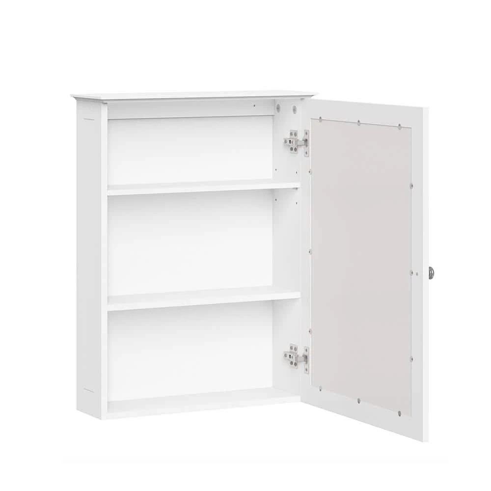 RiverRidge Home Ashland 18.38 in. W Wall Cabinet with Mirror in White 6 RiverRidge Home Ashland 18.38 in. W Wall Cabinet with Mirror in White - Image 4