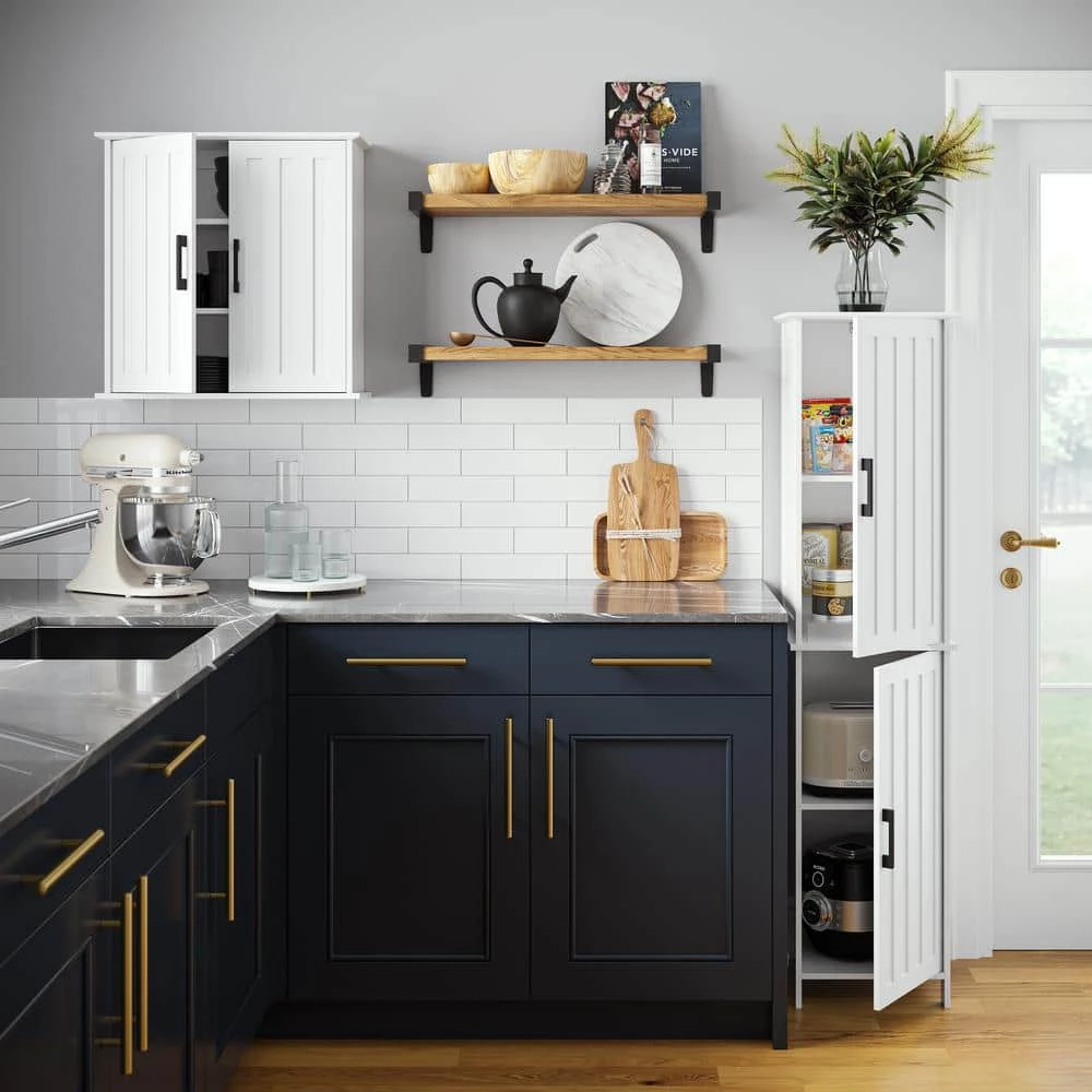 RiverRidge Home Monroe 23.63 in. W Bathroom Wall Cabinet in White 5 RiverRidge Home Monroe 23.63 in. W Bathroom Wall Cabinet in White - Image 3