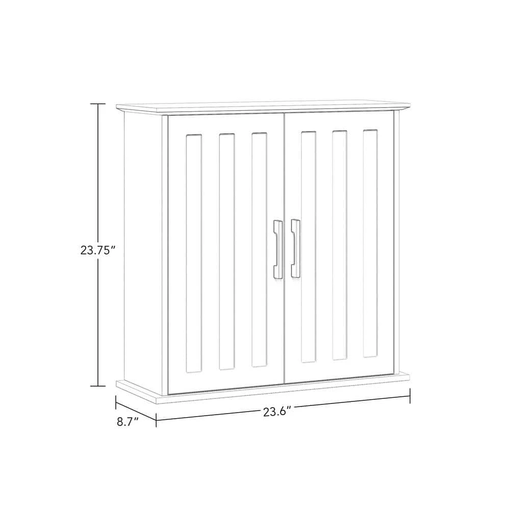 RiverRidge Home Monroe 23.63 in. W Bathroom Wall Cabinet in White 9 RiverRidge Home Monroe 23.63 in. W Bathroom Wall Cabinet in White - Image 7