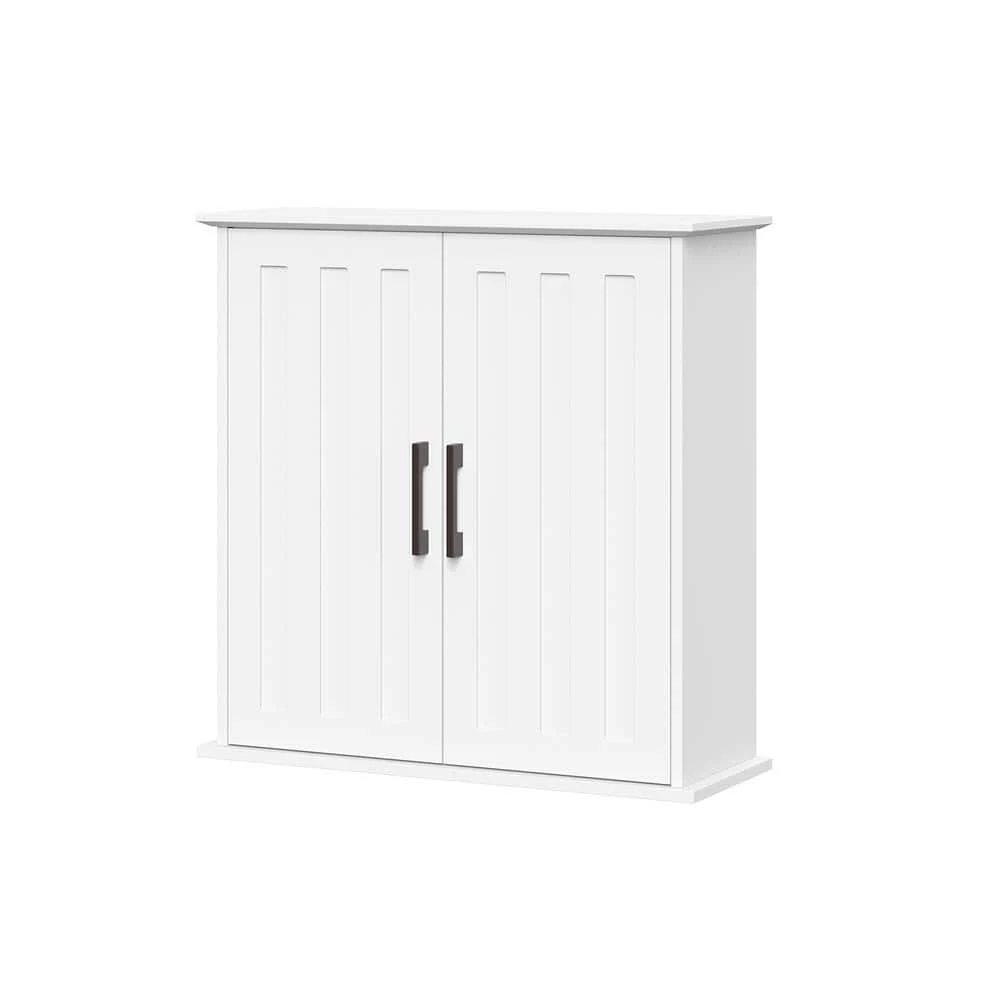 RiverRidge Home Monroe 23.63 in. W Bathroom Wall Cabinet in White 4 RiverRidge Home Monroe 23.63 in. W Bathroom Wall Cabinet in White - Image 2