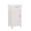 RiverRidge Home Somerset Collection 16 in. W x 30 in. H x 12 in. D Single Door Floor Cabinet in White -Bathroom Cabinets Shop white riverridge home linen cabinets 06 037 64 1000