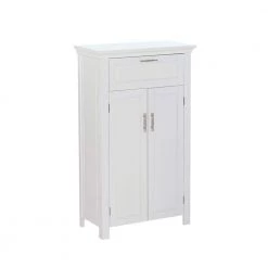 RiverRidge Home Somerset Collection 23-3/4 in. W x 40 in. H x 12 in. D 2-Door Floor Cabinet in White