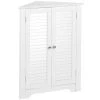 RiverRidge Home Ellsworth 18 in. L x 31-1/4 in. H x 25-1/2 in. H Freestanding MDF 3-Shelf Corner Cabinet in White -Bathroom Cabinets Shop white riverridge home linen cabinets 06 074 64 1000