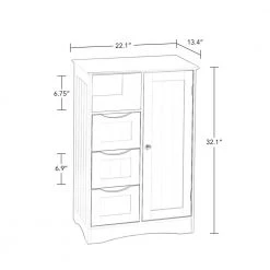 RiverRidge Home Ashland 22 in. W x 32 in. H Bathroom Linen Storage Floor Cabinet in White 25 RiverRidge Home Ashland 22 in. W x 32 in. H Bathroom Linen Storage Floor Cabinet in White -Bathroom Cabinets Shop white riverridge home linen cabinets 06 086 1f 1000