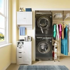 RiverRidge Home Ashland 22 in. W x 32 in. H Bathroom Linen Storage Floor Cabinet in White 26 RiverRidge Home Ashland 22 in. W x 32 in. H Bathroom Linen Storage Floor Cabinet in White -Bathroom Cabinets Shop white riverridge home linen cabinets 06 086 44 1000