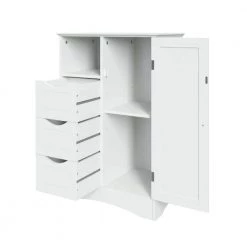 RiverRidge Home Ashland 22 in. W x 32 in. H Bathroom Linen Storage Floor Cabinet in White 22 RiverRidge Home Ashland 22 in. W x 32 in. H Bathroom Linen Storage Floor Cabinet in White -Bathroom Cabinets Shop white riverridge home linen cabinets 06 086 77 1000