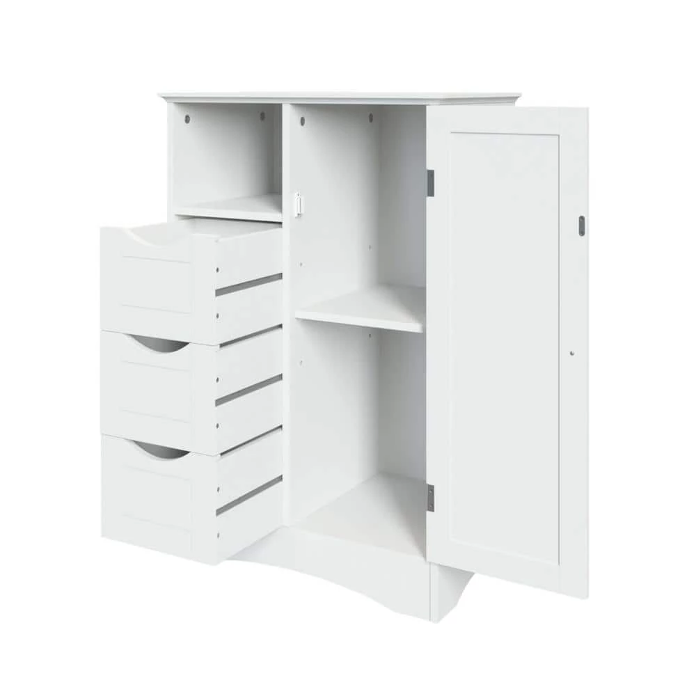 RiverRidge Home Ashland 22 in. W x 32 in. H Bathroom Linen Storage Floor Cabinet in White 9 RiverRidge Home Ashland 22 in. W x 32 in. H Bathroom Linen Storage Floor Cabinet in White - Image 7