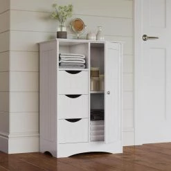 RiverRidge Home Ashland 22 in. W x 32 in. H Bathroom Linen Storage Floor Cabinet in White 23 RiverRidge Home Ashland 22 in. W x 32 in. H Bathroom Linen Storage Floor Cabinet in White -Bathroom Cabinets Shop white riverridge home linen cabinets 06 086 c3 1000