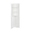 RiverRidge Home Madison 23.31 in. W x 16.88 in. L x 63.88 in. H Tall Corner Cabinet in White -Bathroom Cabinets Shop white riverridge home linen cabinets 06 112 64 1000