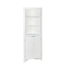 RiverRidge Home Madison 23.31 in. W x 16.88 in. L x 63.88 in. H Tall Corner Cabinet in White