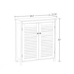 RiverRidge Home Ellsworth 28.44 in. W x 11.75 in. D x 32 in. H 2-Door Floor Cabinet in White -Bathroom Cabinets Shop white riverridge home linen cabinets 06 134 4f 1000