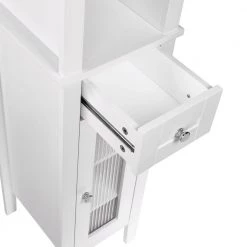 RiverRidge Home Prescott 11.75 in. W x 60 in. H x 13 in. D Slim Tall Cabinet in White -Bathroom Cabinets Shop white riverridge home linen cabinets 06 163 77 1000