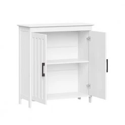 RiverRidge Home Monroe 27.25 in. W x 11 in. D x 29.88 in. H Floor Cabinet in White -Bathroom Cabinets Shop white riverridge home linen cabinets 06 183 fa 1000