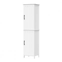 RiverRidge Home Monroe 14.75 in. W x 13.38 in. D x 60 in. H White Tall Cabinet -Bathroom Cabinets Shop white riverridge home linen cabinets 06 185 e1 1000