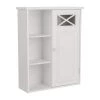 Teamson Home Johnston 20 in. W x 25 in. H x 7 in. D Bathroom Storage Wall Cabinet in White -Bathroom Cabinets Shop white teamson home bathroom wall cabinets hd16827 64 1000