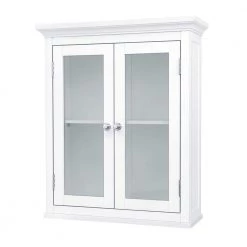 Teamson Home Wilshire 20 in. W x 24 in. H x 7 in. D Bathroom Storage Wall Cabinet in White