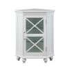 Teamson Home Blue Ridge 24-3/4 in. W x 17-1/2 in. D x 32 in. H Corner Floor Cabinet in White -Bathroom Cabinets Shop white teamson home linen cabinets elg 631 64 1000