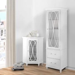 Teamson Home Florence 60 in. H Linen Tower in White -Bathroom Cabinets Shop white teamson home linen cabinets elg 636 31 1000