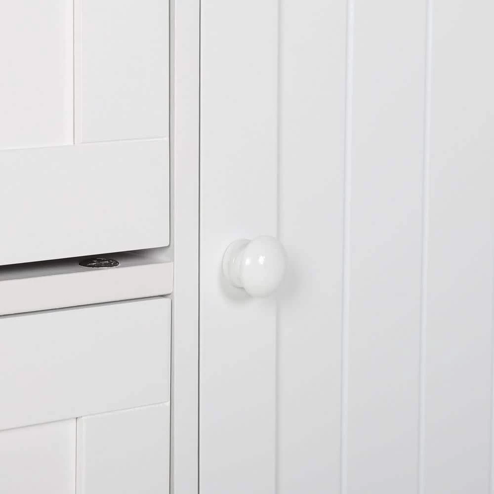 VEIKOUS 22.1 in. W x 11.8 in. D x 31.9 in. H Bathroom Linen Cabinets Floor Storage Cabinet with Drawers and Shelves in White 5 VEIKOUS 22.1 in. W x 11.8 in. D x 31.9 in. H Bathroom Linen Cabinets Floor Storage Cabinet with Drawers and Shelves in White - Image 3