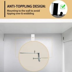 VEIKOUS 22.1 in. W x 11.8 in. D x 31.9 in. H Bathroom Linen Cabinets Floor Storage Cabinet with Drawers and Shelves in White 16 VEIKOUS 22.1 in. W x 11.8 in. D x 31.9 in. H Bathroom Linen Cabinets Floor Storage Cabinet with Drawers and Shelves in White -Bathroom Cabinets Shop white veikous linen cabinets bc 001 1 4f 1000