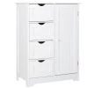 VEIKOUS 22.1 in. W x 11.8 in. D x 31.9 in. H Bathroom Linen Cabinets Floor Storage Cabinet with Drawers and Shelves in White -Bathroom Cabinets Shop white veikous linen cabinets bc 001 1 64 1000