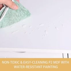 VEIKOUS 23.6 in. W x 11.8 in. D x 31.6 in. H Freestanding Linen Cabinet with Drawers and Shelves in White -Bathroom Cabinets Shop white veikous linen cabinets hp0904 01wh 1 1f 1000