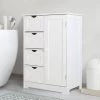VEIKOUS 23.6 in. W x 11.8 in. D x 31.6 in. H Freestanding Linen Cabinet with Drawers and Shelves in White 2 VEIKOUS 23.6 in. W x 11.8 in. D x 31.6 in. H Freestanding Linen Cabinet with Drawers and Shelves in White -Bathroom Cabinets Shop white veikous linen cabinets hp0904 01wh 1 64 1000