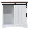 Virubi Modern 31.5 in. W x 15.7 in. D x 31.9 in. H White Linen Cabinet with Sliding Barn Door, Thick Top and Adjustable Shelf 1 Virubi Modern 31.5 in. W x 15.7 in. D x 31.9 in. H White Linen Cabinet with Sliding Barn Door, Thick Top and Adjustable Shelf -Bathroom Cabinets Shop white virubi linen cabinets fsxw011aak 64 1000