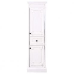Home Decorators Collection Cailla 20 in. W x 72 in. H Linen Cabinet in White Wash