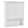 WELLFOR 24 in. W x 28 in. H x 8 in. D Bathroom Storage Wall Cabinet with 1 Glass Doors and Adjustable Shelf in White -Bathroom Cabinets Shop white wellfor bathroom wall cabinets hw hwy 53984wh 64 1000