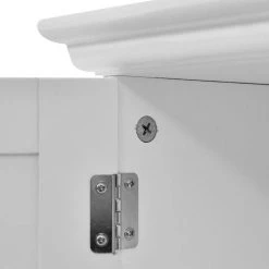 WELLFOR 24 in. W x 28 in. H x 8 in. D Bathroom Storage Wall Cabinet with 1 Glass Doors and Adjustable Shelf in White -Bathroom Cabinets Shop white wellfor bathroom wall cabinets hw hwy 53984wh 76 1000