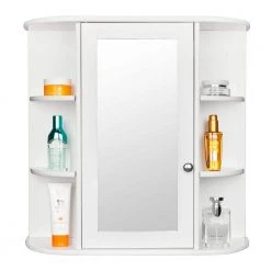 Whatseaso 23.6 in. W x 6.5 in. D x 22.8 in. H Bathroom Storage Wall Cabinet 16 Whatseaso 23.6 in. W x 6.5 in. D x 22.8 in. H Bathroom Storage Wall Cabinet -Bathroom Cabinets Shop white whatseaso bathroom wall cabinets lnn sy110503690 4f 1000