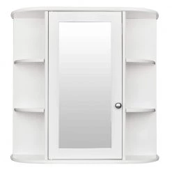 Whatseaso 23.6 in. W x 6.5 in. D x 22.8 in. H Bathroom Storage Wall Cabinet