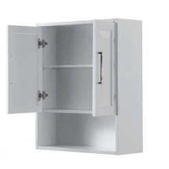 Bathroom Cabinets Shop -Bathroom Cabinets Shop white with polished chrome trim wyndham collection bathroom wall cabinets wcv2525wcwh c3 1000