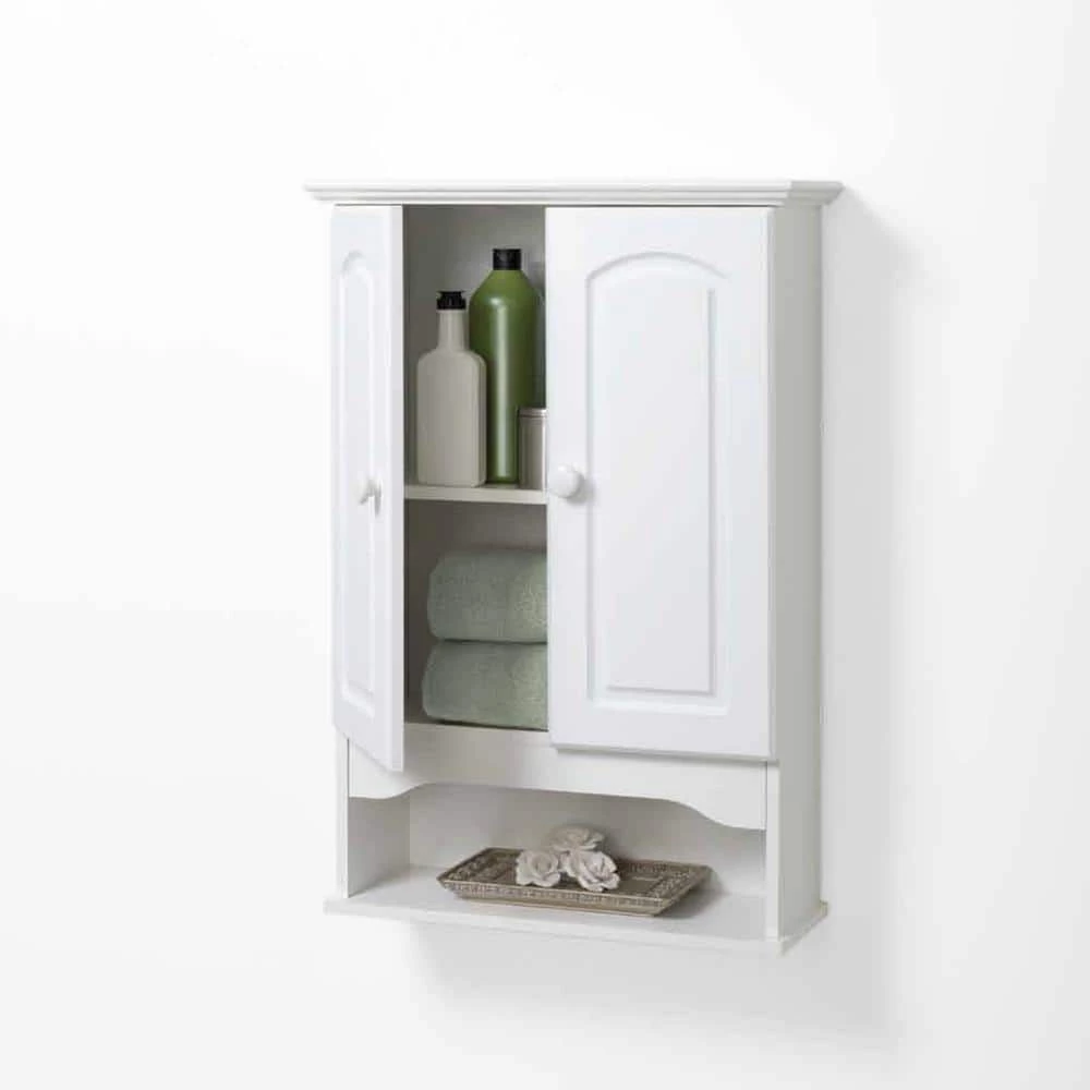 Zenna Home 20.8 in. W x 30.5 in. H Bathroom Storage Wall Cabinet in White 7 Zenna Home 20.8 in. W x 30.5 in. H Bathroom Storage Wall Cabinet in White - Image 5