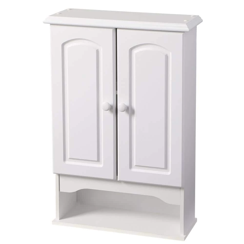 Zenna Home 20.8 in. W x 30.5 in. H Bathroom Storage Wall Cabinet in White 4 Zenna Home 20.8 in. W x 30.5 in. H Bathroom Storage Wall Cabinet in White - Image 2