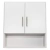 Simplicity by Strasser Slab 24 in. W x 8.5 in. D x 26 in. H Simplicity Wall Cabinet/Toilet Topper/Over the John in Winterset -Bathroom Cabinets Shop winterset simplicity by strasser bathroom wall cabinets 01 548 5 64 1000