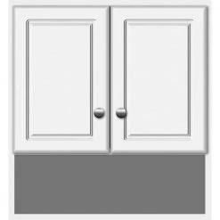 Simplicity by Strasser Shaker 24 in. W x 8.5 in. D x 26 in. H Simplicity Wall Cabinet/Toilet Topper/Over the John in Winterset